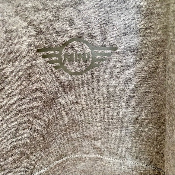 Mini Cooper T-Shirt Men’s Large Grey / Yellow Short Sleeve Tee Signat Wordmark - Picture 2 of 9